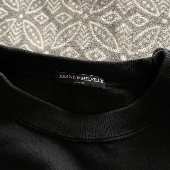 Brandy Cropped NY Crewneck / raw hem - Picture 8 of 8